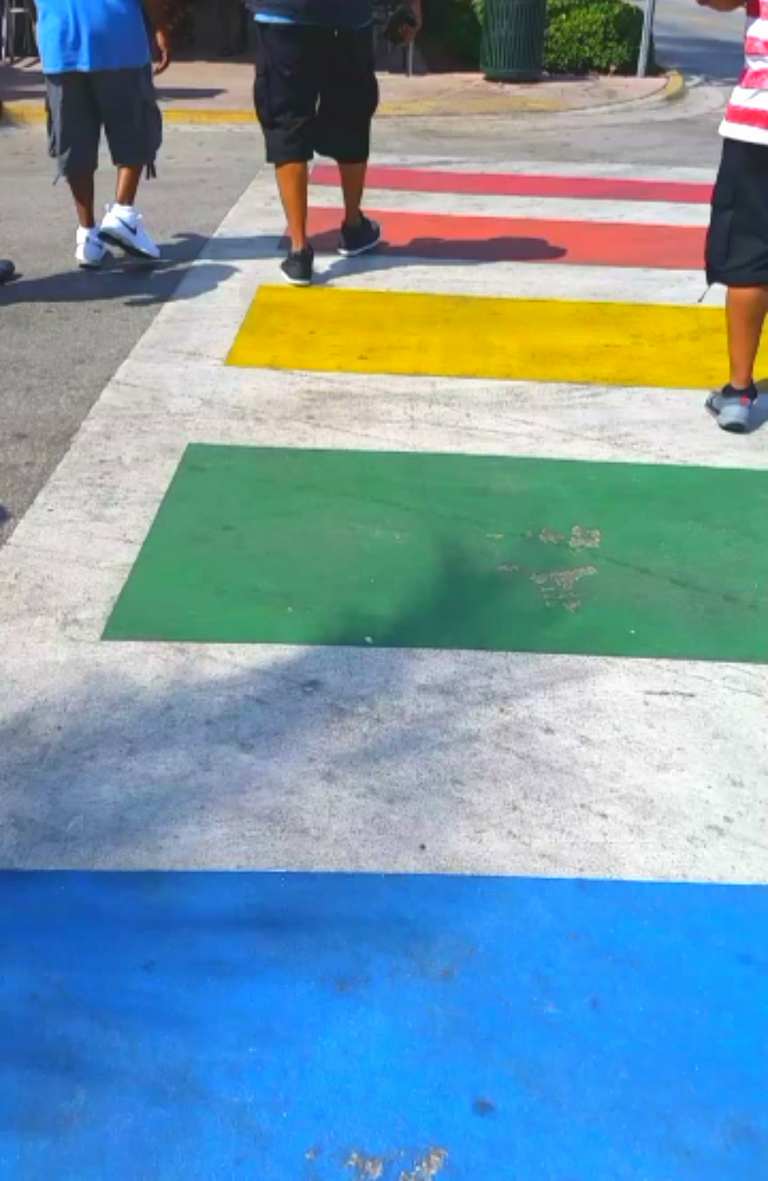 rainbow crosswalk in miami florida